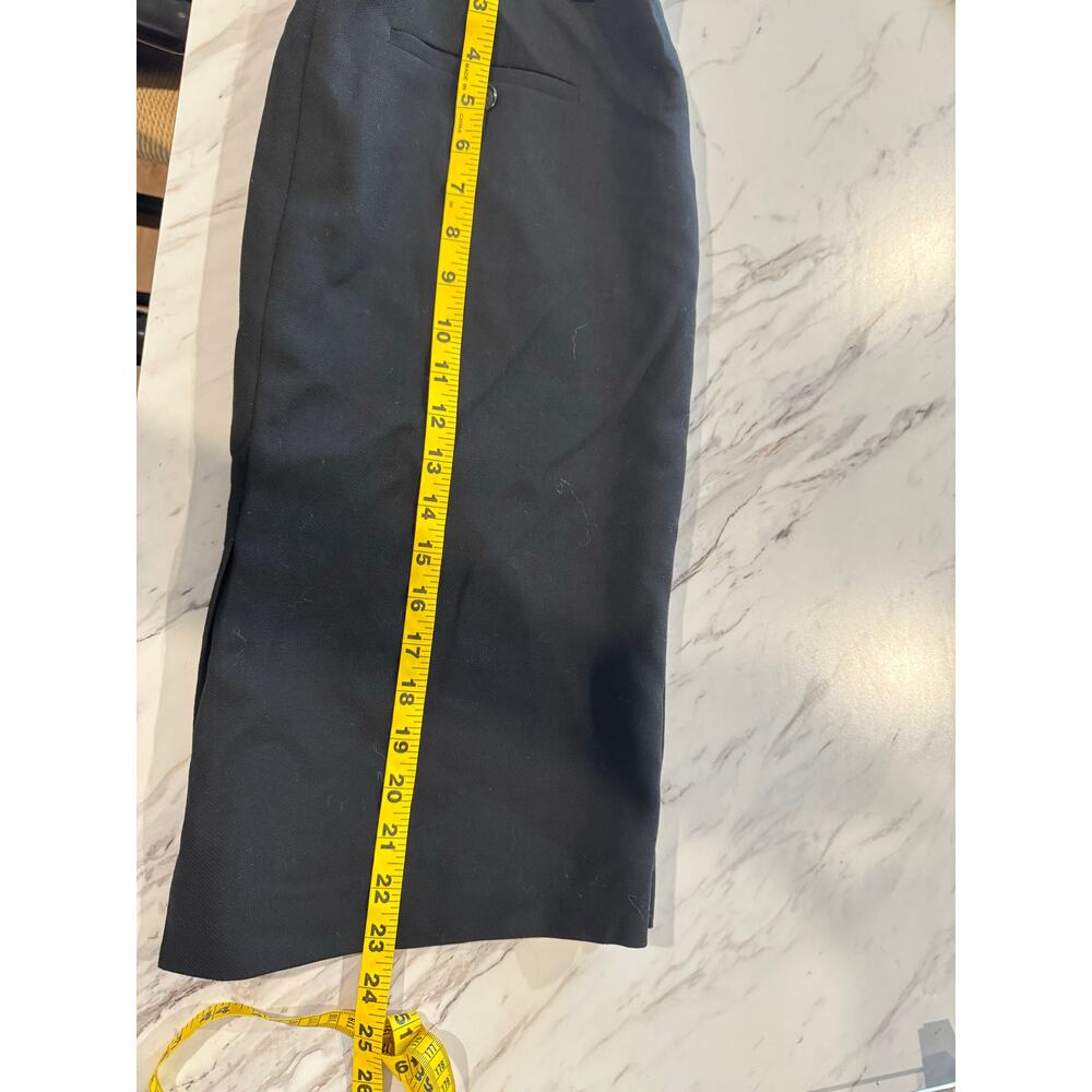 J.Crew Black Wool Pencil Skirt Women’s Size 6 Work Office Career Skirt - Picture 5 of 5